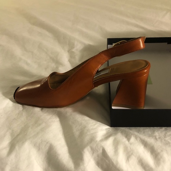 Miista Canar Brick Leather Sling Backs - Picture 6 of 6